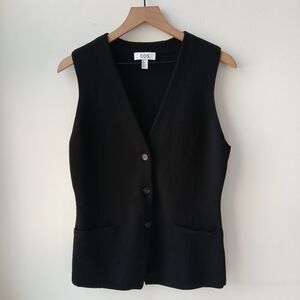 COS 100% Wool Sweater Vest Black Women's Medium
